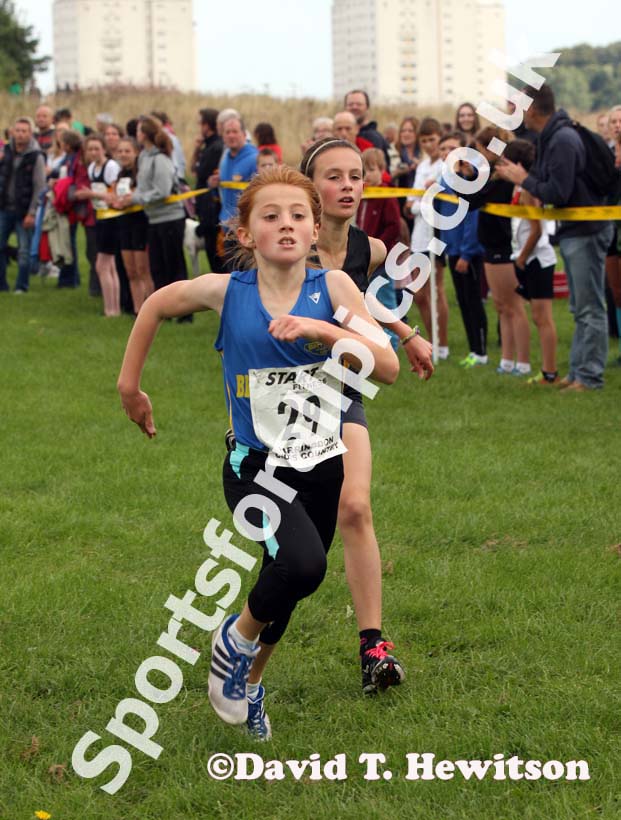 The under-11s girls winner.